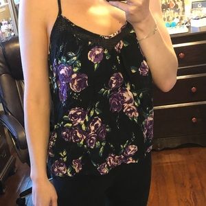 Volcom floral tank top